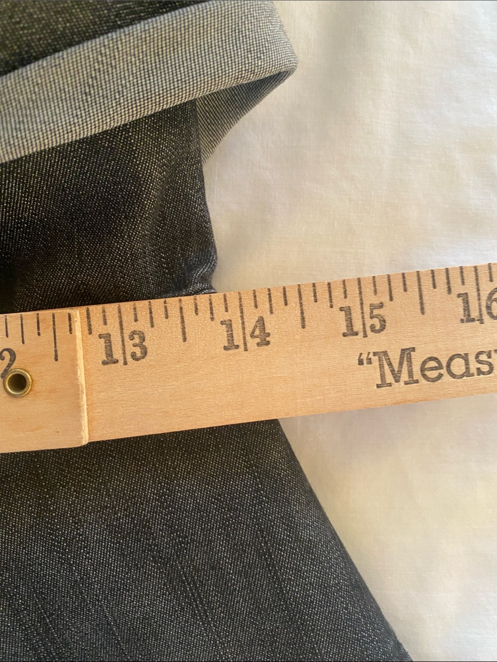 Kenneth Cole Reaction Dark Denim Wrap Midi Shirt Dress Heavy Denim Size 10 - Picture 14 of 15